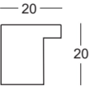 Marco de fotos de madera Malaga cremewhite 7x10 cm con vidrio antireflejo