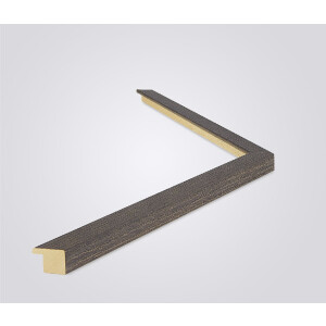 Marco de fotos de madera Malaga gris 20x20 cm con vidrio antirreflejo