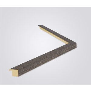 Marco de fotos de madera Malaga gris 62x93 cm con cristal antirreflejo