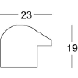 Marco de fotos de madera Murcia rojo con cristal claro 40x60 cm