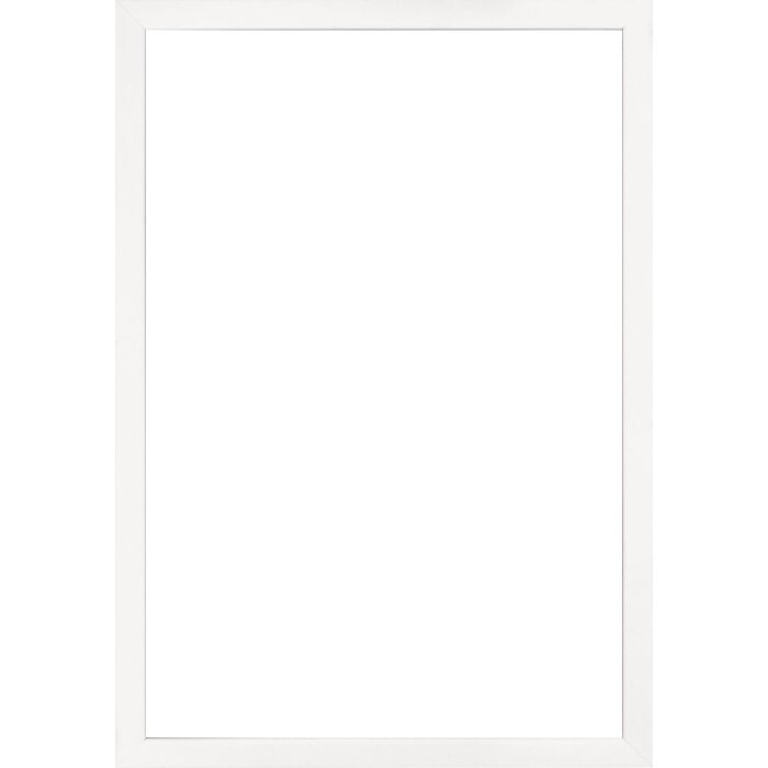 Marco de fotos de madera Valencia con cristal transparente blanco 62x93 cm