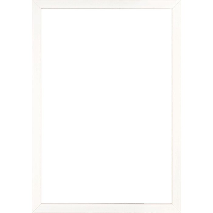 Marco de fotos de madera Alicante blanco con vidrio transparente 50x65 cm