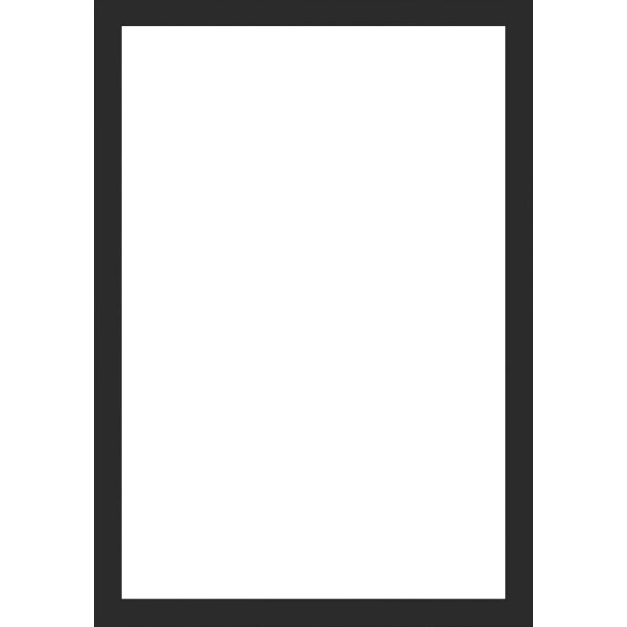 Marco de fotos de madera Alicante negro con vidrio transparente 20x20 cm