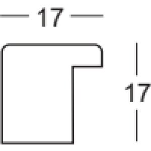 Marco de fotos Walther Barcelona 45x80 cm blanco con cristal transparente