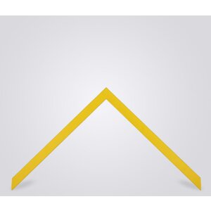 Marco de fotos de madera Walther Barcelona 25x60 cm amarillo con vidrio transparente