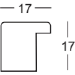 Marco de fotos de madera Walther Barcelona 10,5x14,8 cm con cristal transparente y acabado en plata