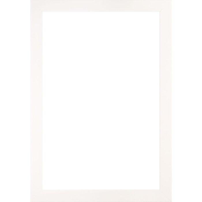 Marco de fotos de madera Tarassa 50x70 cm blanco con cristal transparente