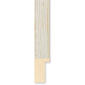 Marco de fotos de madera Madrid 50x60 cm crema con cristal transparente