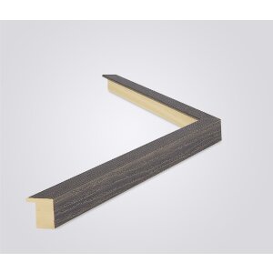 Marco de fotos de madera Madrid 60x80 cm gris textura roble vidrio transparente