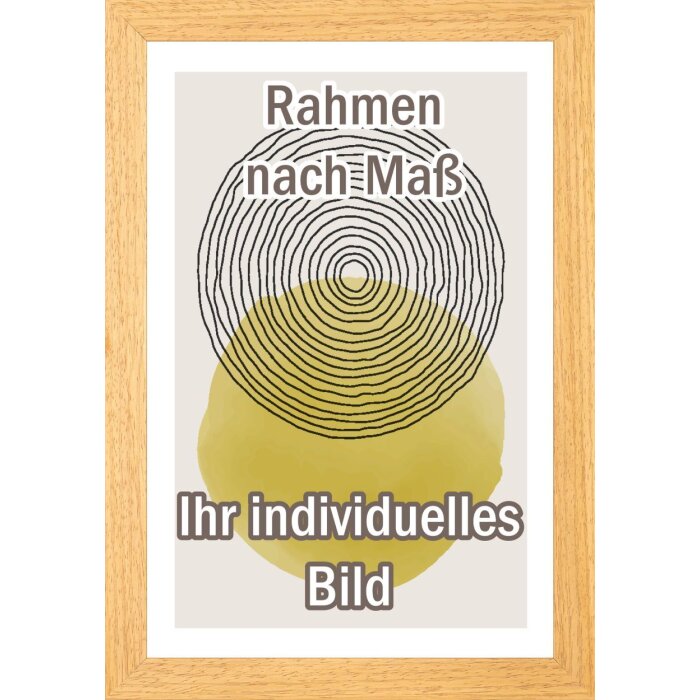 Marco de madera Walther Madrid 35x50 cm estructura roble natural cristal transparente