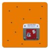 Pizarra magnética cuadrada SQUARE DOT en naranja