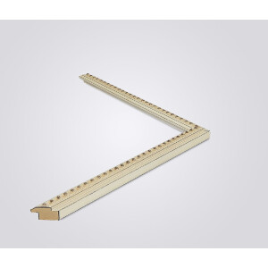 Marco de fotos de madera estilo barroco Walther Ébano blanco 30x30 cm Vidrio transparente