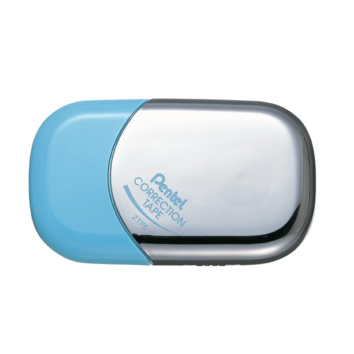 Cinta correctora Pentel PopNpop azul claro