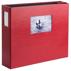 HNFD 1000 álbum de fotos LONA burdeos 34,5x33 cm 168 páginas negras