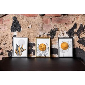 Marco de plástico Napoli 13x18 cm plata