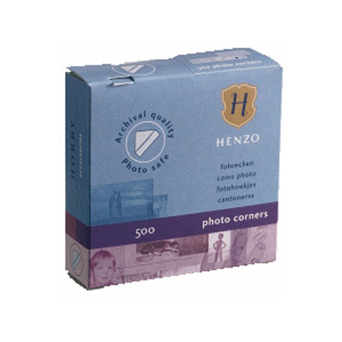 Esquinas para fotos Henzo 500 unidades blanco