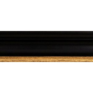 Marco de madera Walther Vigo 42x59,4 cm negro con borde plateado cristal transparente