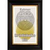 Marco de madera Walther Vigo 42x59,4 cm negro con borde plateado cristal transparente
