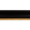 Marco de madera Walther Vigo 42x59,4 cm negro con borde plateado cristal transparente