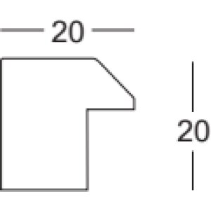 Marco de fotos de madera Gijon gris 30x45 cm con vidrio transparente