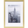 Marco de aluminio Henzo Manhattan oro 13x18 cm con paspartú 9x13 cm