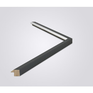 Marco de fotos de madera Walther Gijon antracito 60x80 cm vidrio limpio