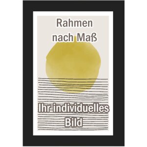 Marco de fotos de madera Walther Sabadell 25x70 cm negro con vidrio transparente