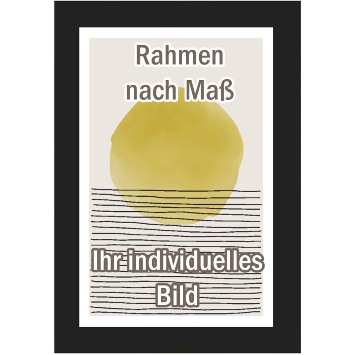 Marco de fotos de madera Walther Sabadell 61x91,5 cm negro cristal transparente