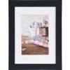 Henzo Marco de madera Jardin 13x18 cm negro con passe-partout 9x13 cm