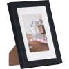 Henzo Marco de madera Jardin 13x18 cm negro con passe-partout 9x13 cm