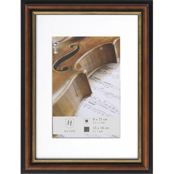 Marco de madera Verona 13x18 cm marrón oscuro