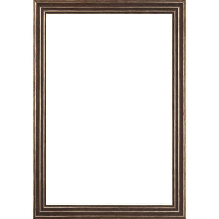 Marco de fotos de madera Palma negro 61x91,5 cm con vidrio transparente