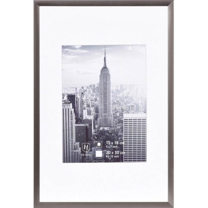 marco gris acero aluminio Manhattan 20x30 cm