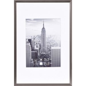 marco gris acero aluminio Manhattan 20x30 cm