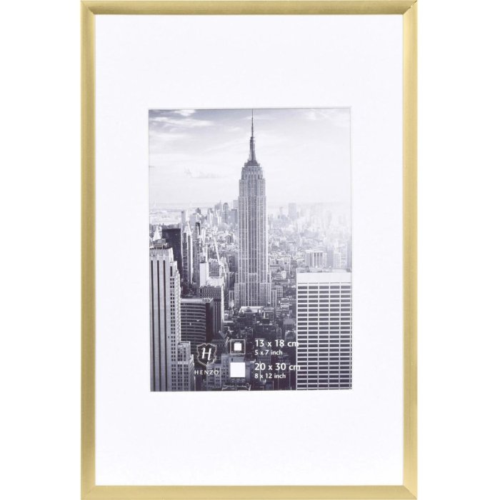 Marco 20x30 cm Aluminio Manhattan en dorado