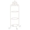 Clayre & Eef 4Y0237W Estante para 3 Platos Blanco 38x30x77 cm