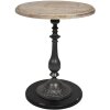 Clayre & Eef 50525 Mesa auxiliar marrón, negro Ø 50x64 cm