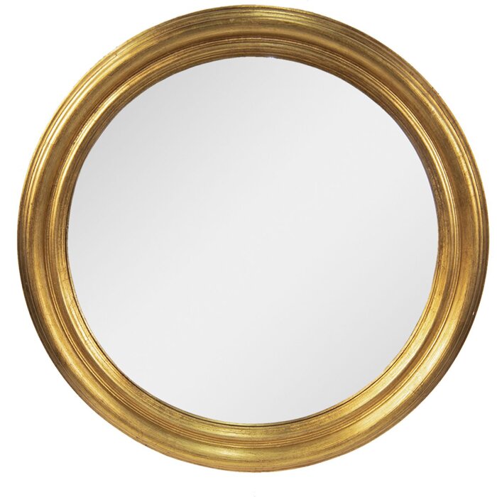 Clayre & Eef 52S256 Espejo de pared dorado Ø 59 cm