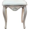 Clayre & Eef 5H0538 Mesa auxiliar blanca 52x35x58 cm