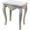 Clayre & Eef 5H0538 Mesa auxiliar blanca 52x35x58 cm