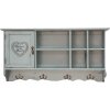 Clayre & Eef 5H0571 Armario de Pared Azul 80x15x40 cm