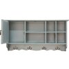 Clayre & Eef 5H0571 Armario de Pared Azul 80x15x40 cm