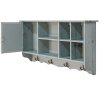 Clayre & Eef 5H0571 Armario de Pared Azul 80x15x40 cm