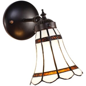 Clayre & Eef 5LL-6205 Aplique Tiffany Blanco, Rojo...