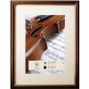 Marco de madera Henzo Verona 20x28 cm marrón oscuro con paspartú 13x18 cm