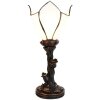 Clayre & Eef 5LL-6231 Lámpara de Mesa Tiffany Flor Blanca
