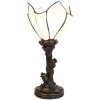 Clayre & Eef 5LL-6231 Lámpara de Mesa Tiffany Flor Blanca