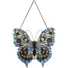 Clayre & Eef 5LL-6236 Cuadro Tiffany Azul Mariposa 40x60 cm