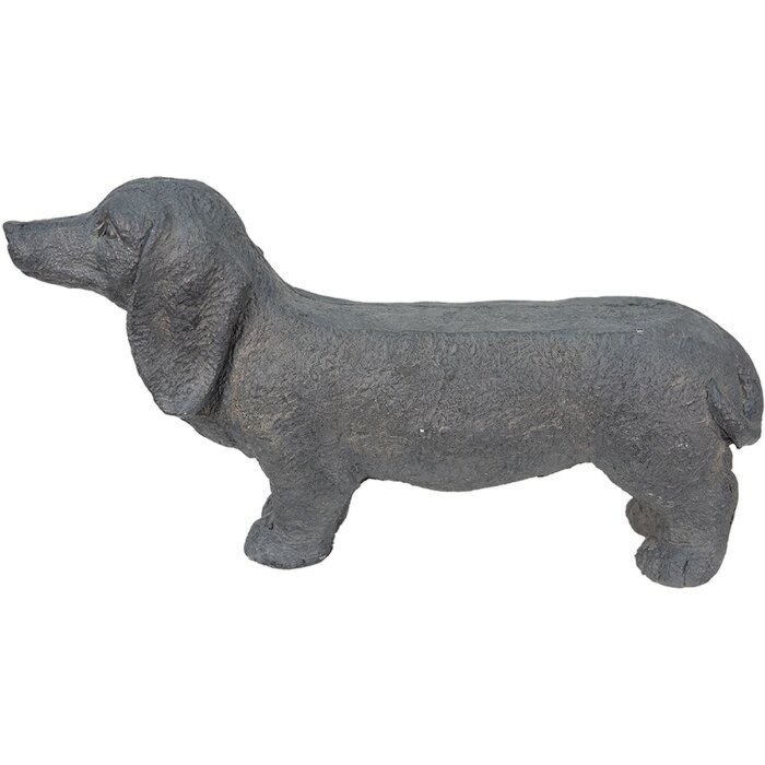 Clayre & Eef 5MG0019 Perro Gris 74x19x39 cm