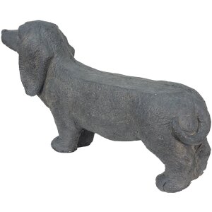 Clayre & Eef 5MG0019 Perro Gris 74x19x39 cm